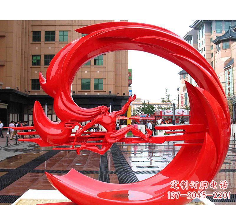 郴州精美的不锈钢圆环雕塑