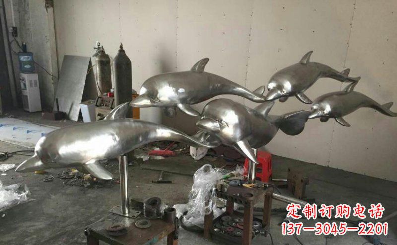 郴州不锈钢海豚雕塑