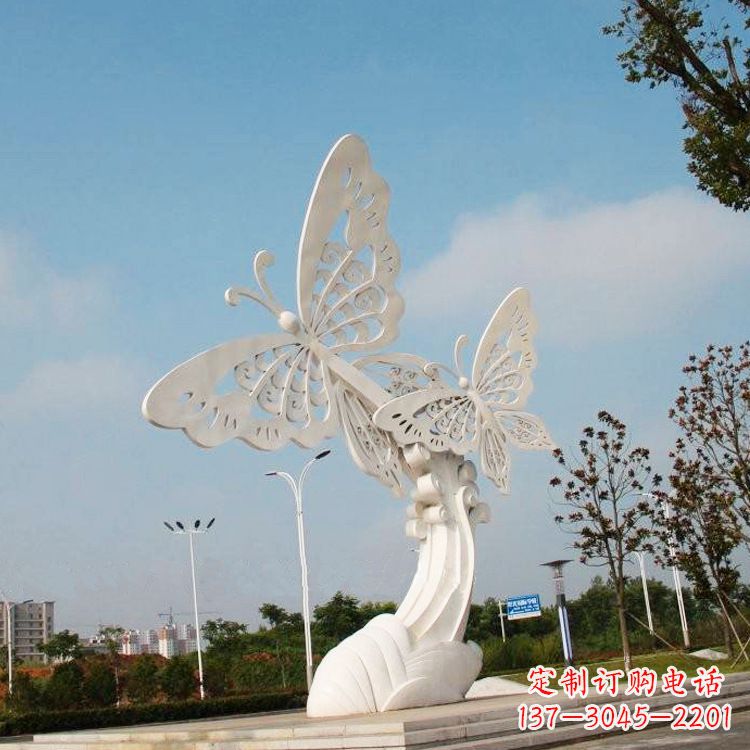 郴州不锈钢蝴蝶雕塑——美丽传递自然之美
