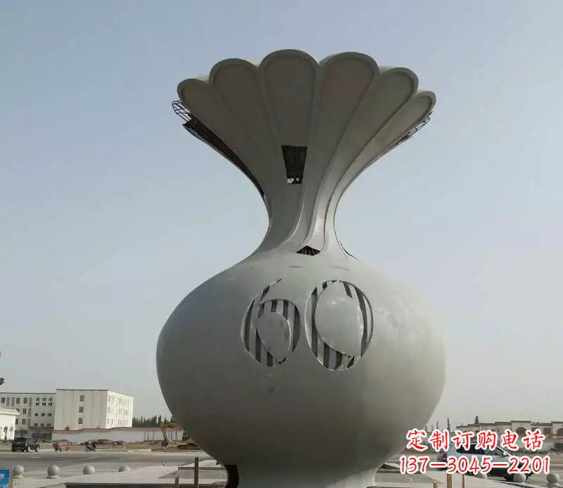 郴州精美不锈钢花篮雕塑