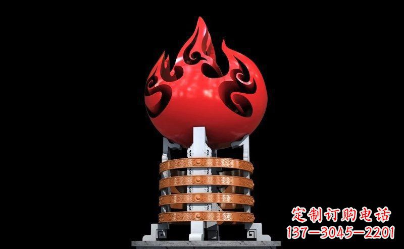 郴州不锈钢火炬雕塑传承奋进精神