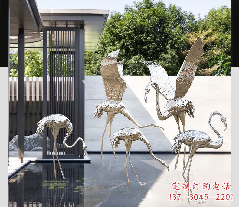 郴州不锈钢火烈鸟雕塑雕刻艺术的精粹