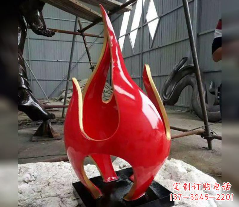 郴州不锈钢火龙果雕塑传承传统文化的艺术品