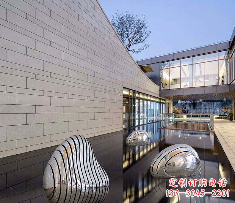 郴州精美不锈钢假山雕塑