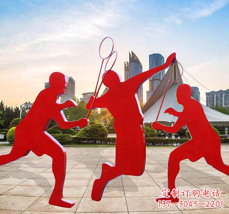 郴州不锈钢羽毛球雕塑艺术与运动的完美结合