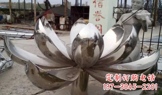 郴州不锈钢莲花雕塑精美绝伦