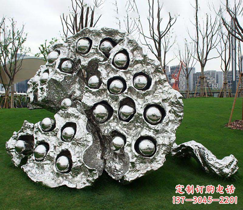 郴州不锈钢莲蓬雕塑——精美极致的艺术品