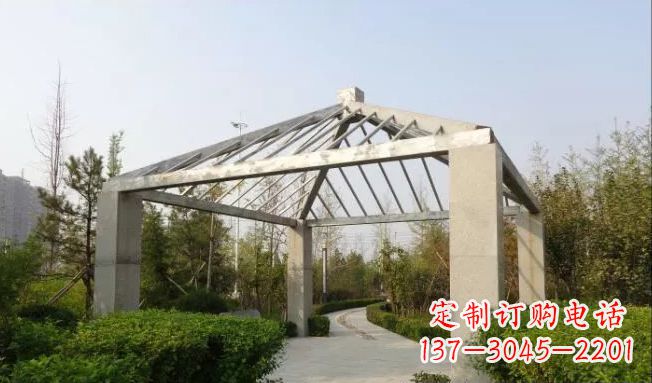 郴州不锈钢凉亭雕塑点缀公园景观
