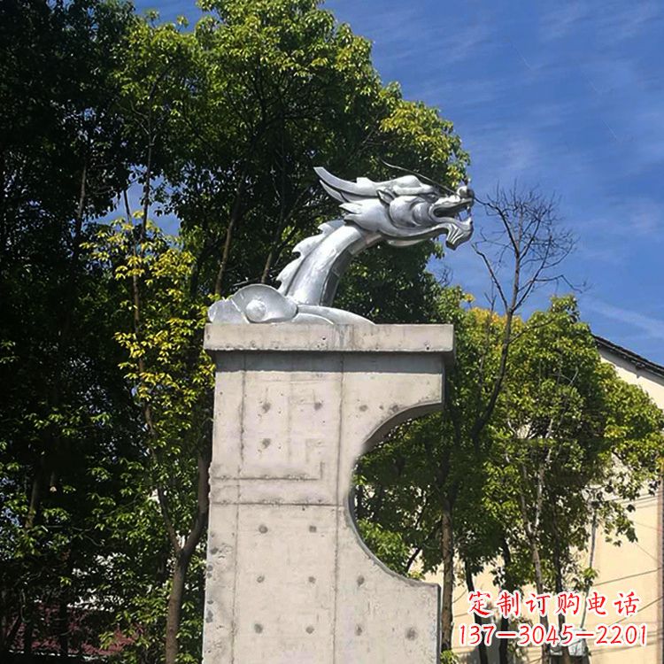 郴州不锈钢龙雕塑——传承中华文化精髓