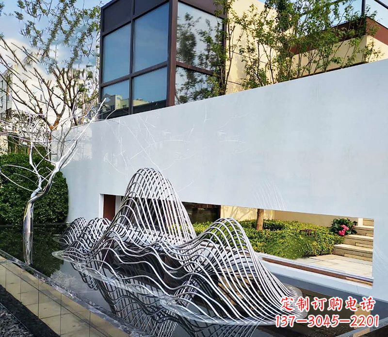 郴州不锈钢镂空假山雕塑精美外形,细腻工艺