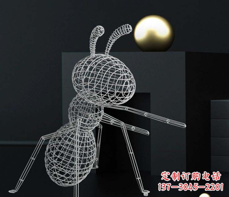 郴州不锈钢镂空蚂蚁雕塑艺术与科技的结合