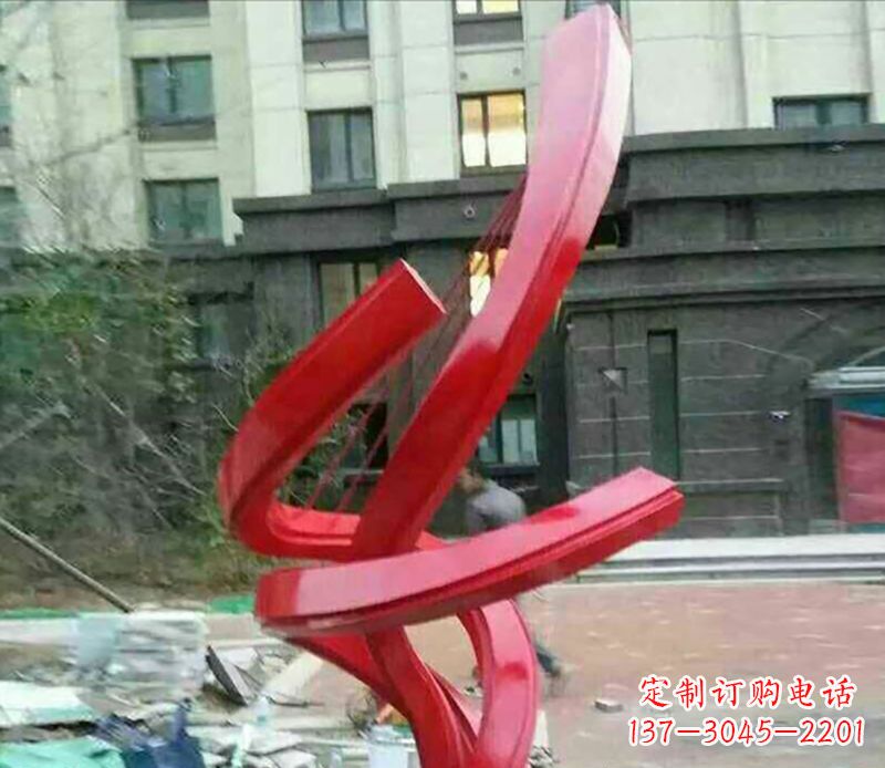 郴州不锈钢螺旋飘带雕塑