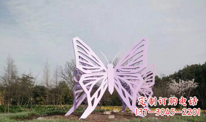 郴州不锈钢蝴蝶雕塑美丽的艺术装点