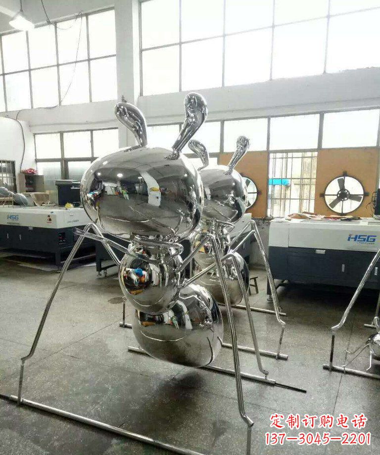 郴州不锈钢蚂蚁步行街景观雕塑——融合现代科技与自然之美