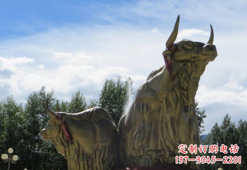 郴州不锈钢牦牛雕塑一种传统文化的精美传承