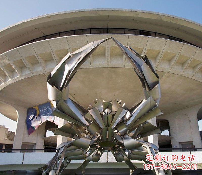 郴州不锈钢螃蟹雕塑美观耐候的户外装饰