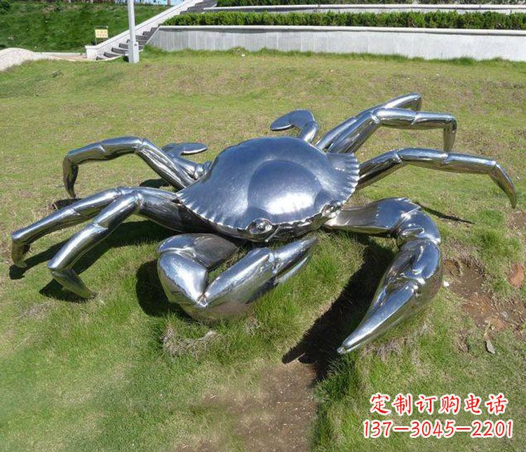 郴州不锈钢螃蟹雕塑——给景观增添灵动之美