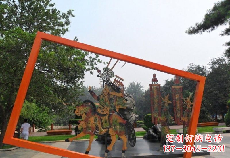 郴州不锈钢皮影戏雕塑传承民间文化的艺术精粹
