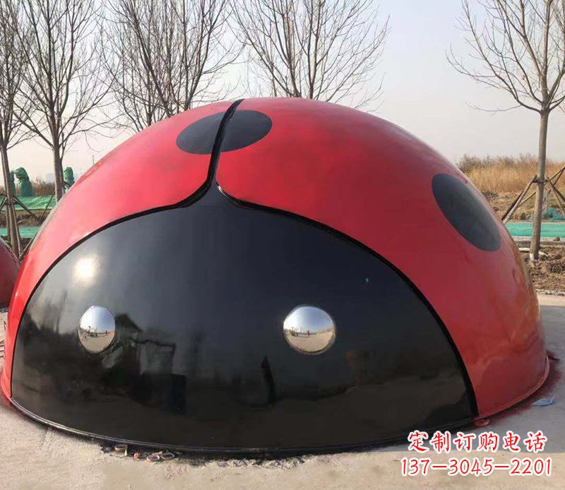 郴州不锈钢瓢虫雕塑精致的艺术之美