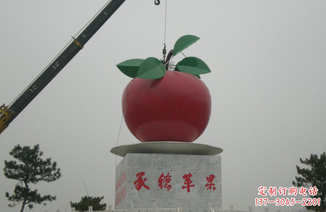 郴州不锈钢苹果雕塑精美绝伦的艺术杰作