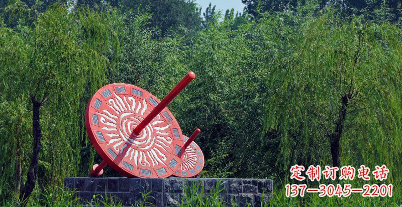 郴州不锈钢日晷校园雕塑点亮校园时光