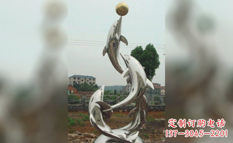 郴州不锈钢海豚雕塑的美丽