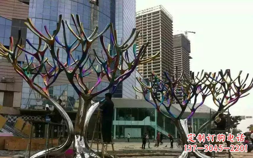 郴州不锈钢树枝景观雕塑