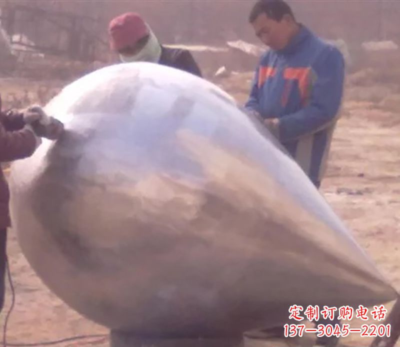郴州不锈钢水滴雕塑精致美丽的艺术品