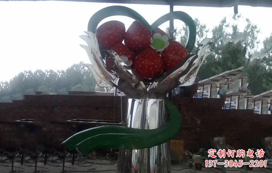 郴州不锈钢水果雕塑精美绝伦