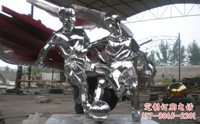 郴州不锈钢足球雕塑