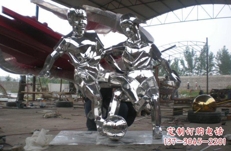 郴州不锈钢足球雕塑精美的艺术品