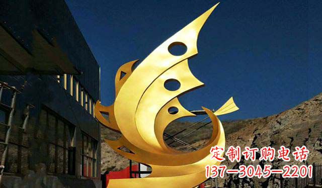 郴州不锈钢铁艺凤凰雕塑精美绝伦
