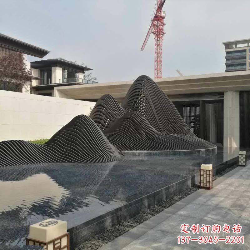 郴州不锈钢铁艺假山艺术性的美化