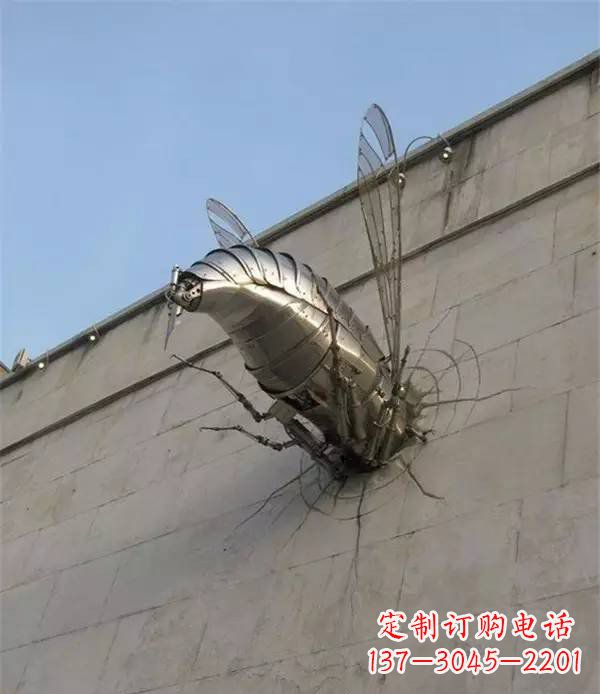 郴州美丽的不锈钢无头动物雕塑