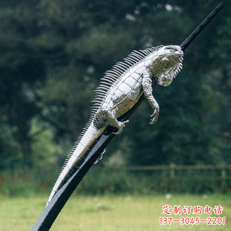 郴州不锈钢蜥蜴雕塑艺术的精美体现