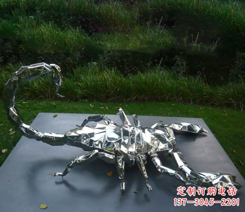 郴州不锈钢蝎子雕塑精致且充满魅力