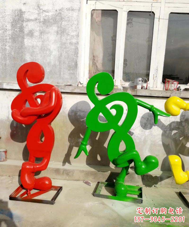 郴州美妙音乐不锈钢音符雕塑
