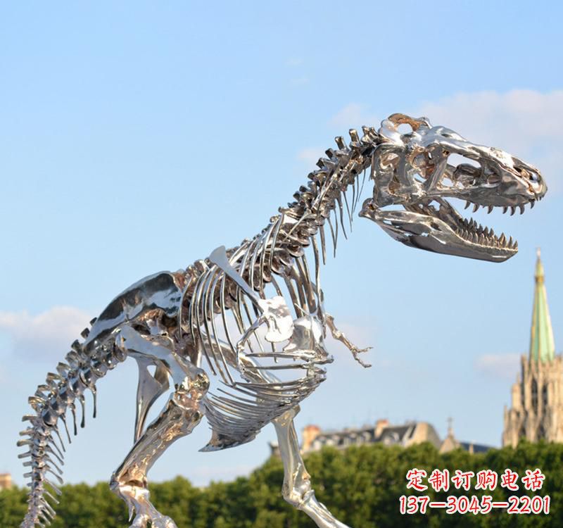 郴州不锈钢恐龙雕塑精致纪念它们的存在