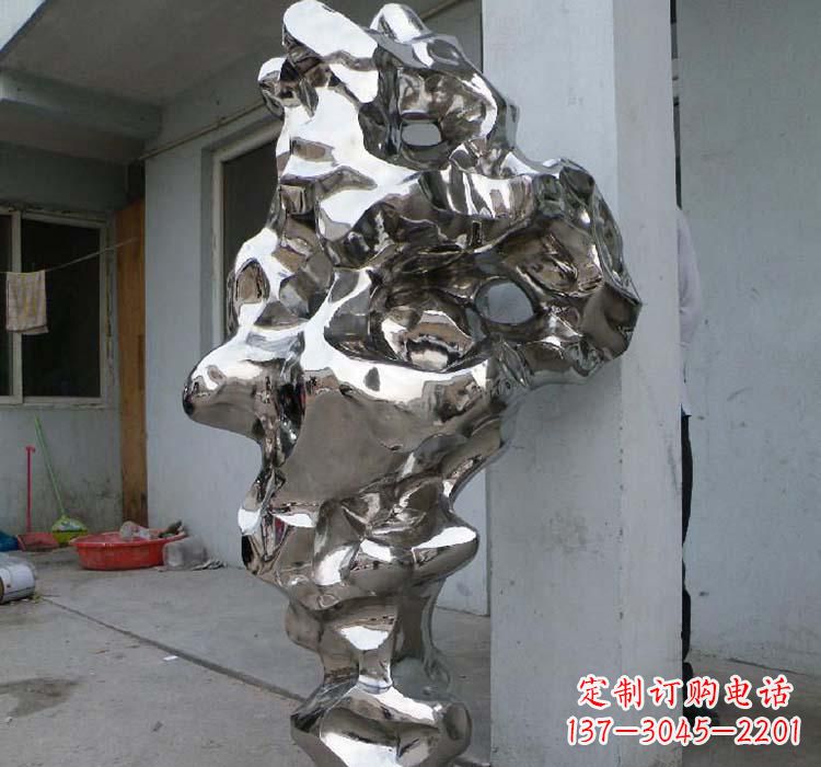 郴州太湖石雕塑精美绝伦的不锈钢园林景观