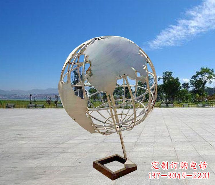 郴州神奇的不锈钢地球仪雕塑
