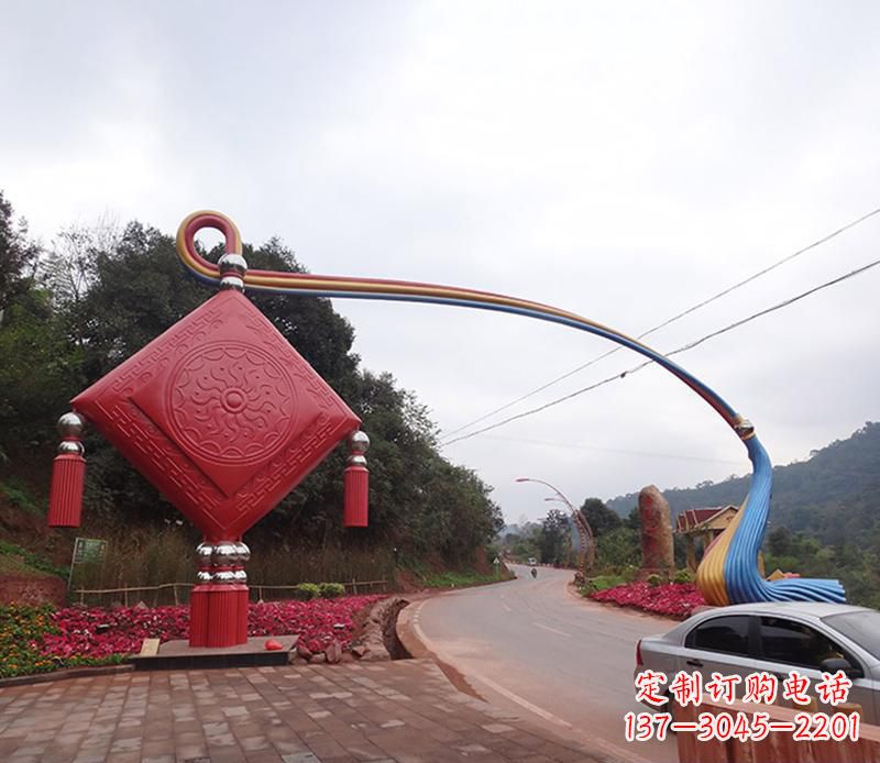 郴州不锈钢拱门雕塑精致的现代艺术