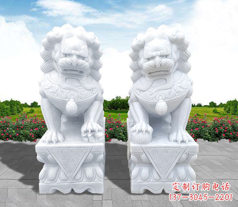 郴州狮子雕塑招财福运的象征