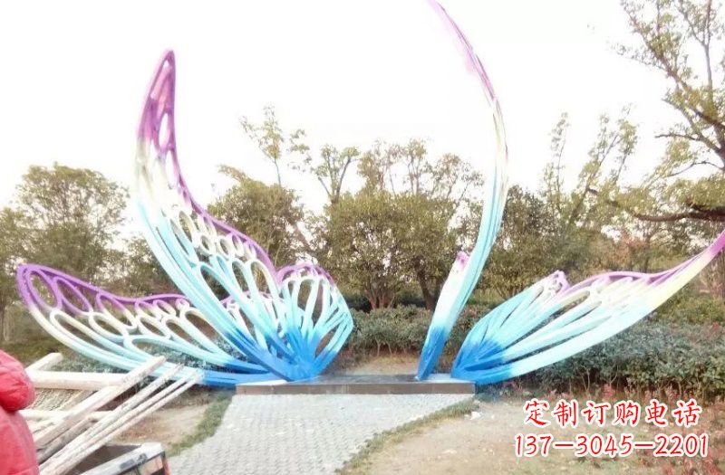 郴州彩色不锈钢蝴蝶雕塑
