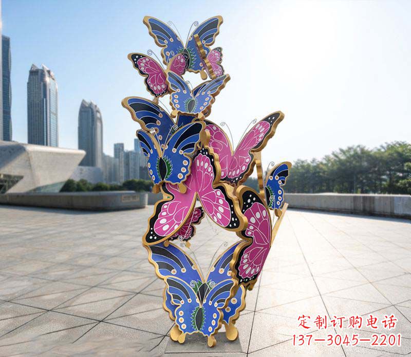 郴州不锈钢蝴蝶雕塑美丽的艺术诠释