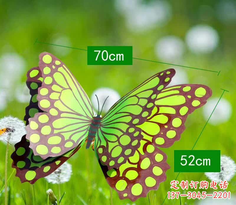 郴州不锈钢蝴蝶雕塑彩色园林的精灵