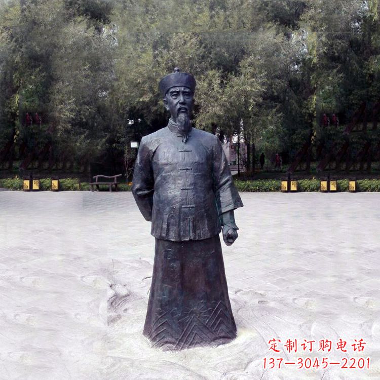 郴州曾国藩铜像中国晚清名臣的荣耀