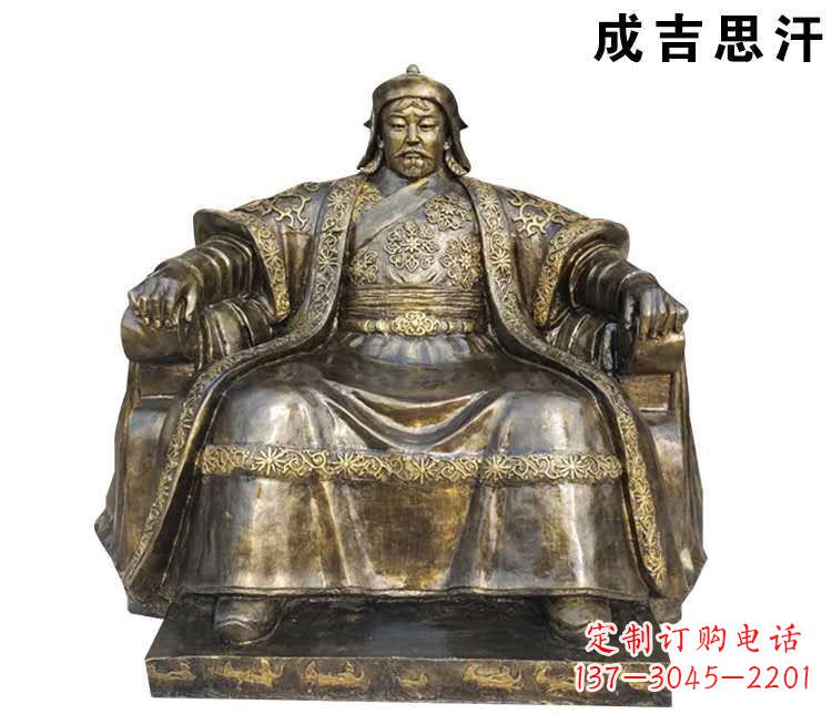 郴州成吉思汗英雄的雕像
