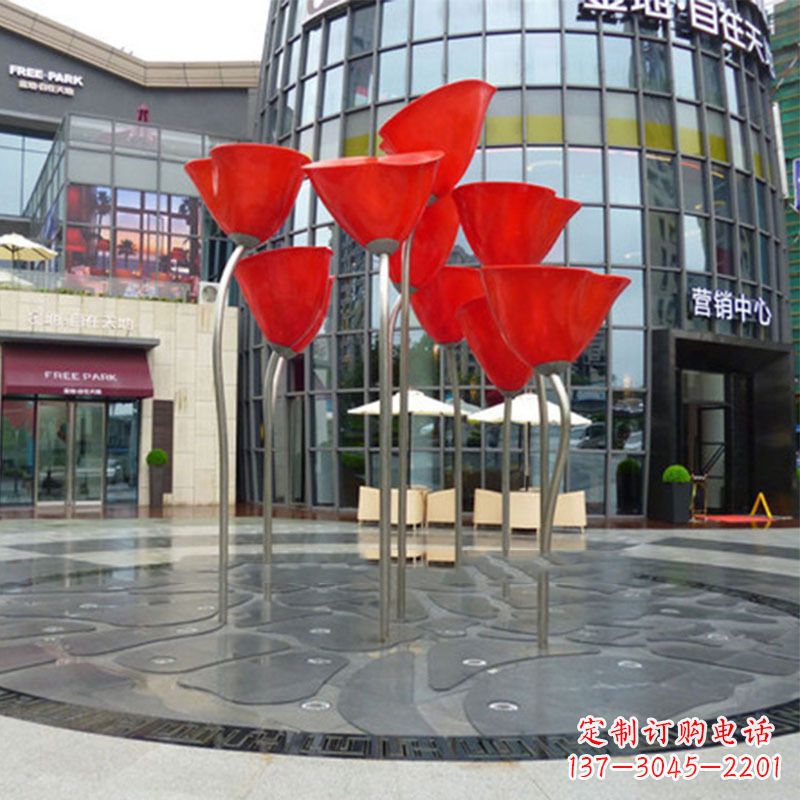 郴州玫瑰雕塑点缀城市景观的绚烂之美