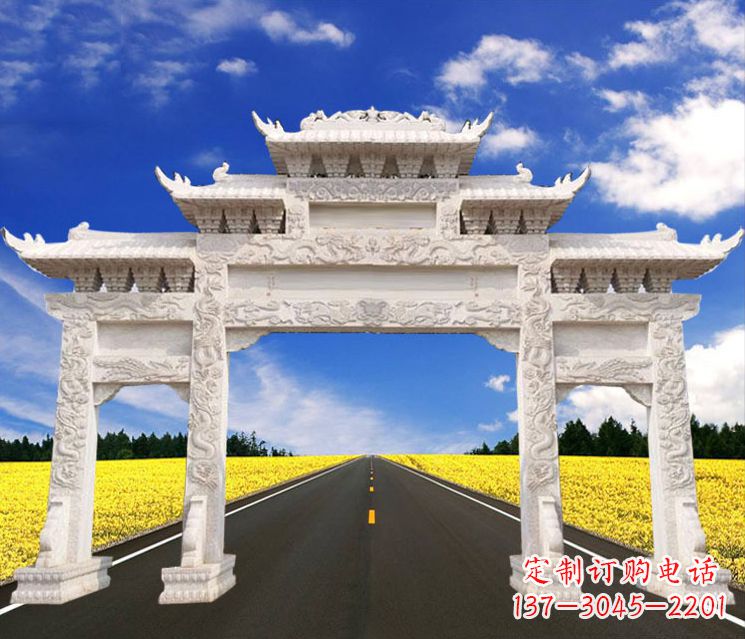 郴州城市牌楼石雕——把文化传承到实体之中