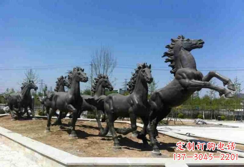 郴州铜马雕塑美观华贵的城市艺术